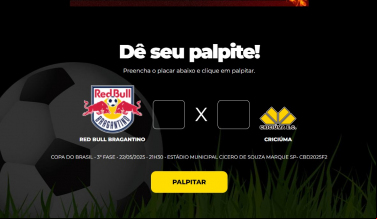 Notícia - Bolão Bistek: Dê seu palpite para RB Bragantino x Criciúma